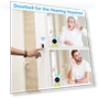 Thumbnail Wireless Doorbell with Vibrating and LED Flashing Alerts — Kits, SanJie