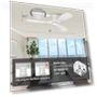 Thumbnail 52” Wood Smart Flush Mount Ceiling Fan with Lights and Remote — Ceiling Fan Wall Controls