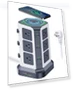 Thumbnail Power Strip Tower with Wireless Charger — Power Solutions & Surge Protection, KOOSLA