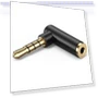 90 Degree Right Angle 3.5mm TRRS Male to Female Audio Adapter Connector — Adapters, JUNSUNMAY