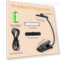 Thumbnail Rechargeable Book Light with 3 Color Temperatures — Reading Lights, Bsdgeclogy