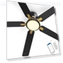 Thumbnail Smart Ceiling Fan with Lights — Ceiling Fan Wall Controls, SMAAIR
