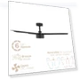 Thumbnail Smart Indoor and Outdoor 52in 3-Blade Ceiling Fan — Ceiling Fans & Accessories, East Grove Home
