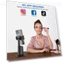 Thumbnail 360 Rotation Auto Face Tracking AI Camera Phone Holder — Webcam Accessories