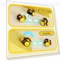 Превью Bee Shaped Motorized Cat Toy Stroller — Cat Playthings