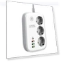 Thumbnail Smart WiFi Power Strip Extension Cable with 3 EU Plug and 4 USB Ports — Multi-Outlets, LDNIO