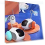 Thumbnail Intelligent Dual Mode Electric Gravity Running Car Cat Toy — Cat Playthings