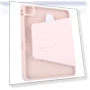 Thumbnail Acrylic TPU 3-folding Rotating Smart Tablet Leather Case with Pen Slot for iPad Air 13 2024 — Keyboard Cases, GEBEI