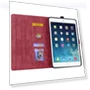 Thumbnail Cartoon Sakura Cat Embossed Smart Leather Tablet Case for iPad mini — Keyboard Cases