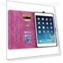 Превью Cartoon Sakura Cat Embossed Smart Leather Tablet Case — Keyboard Cases