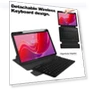 Thumbnail 360 Rotation Transparent Smart Leather Case with Keyboard for Tablets — Keyboard Cases, Lenovo