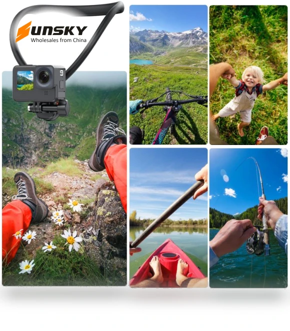 Lazy Neck Bracket Magnetic Quick Release POV View Mount — Chest Camera Mounts, PULUZ
