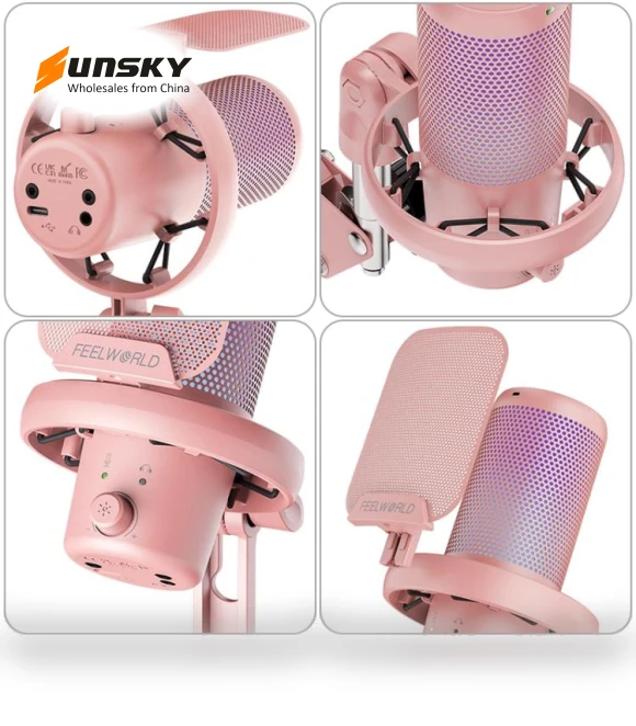 USB Condenser Gaming Microphone for Streaming — Microphones, FEELWORLD