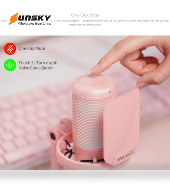 USB Condenser Gaming Microphone for Streaming — Microphones, FEELWORLD
