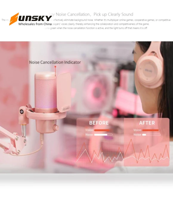 USB Condenser Gaming Microphone for Streaming — Microphones, FEELWORLD