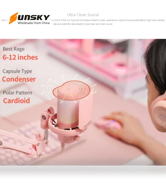 USB Condenser Gaming Microphone for Streaming — Microphones, FEELWORLD