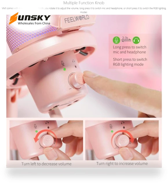 USB Condenser Gaming Microphone for Streaming — Microphones, FEELWORLD