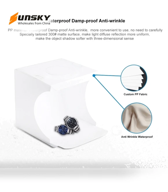 Folding Portable LED Light Photo Studio Box Kit — Photography Lighting & Studio Equipment, PULUZ