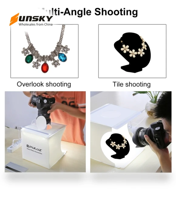 Folding Portable LED Light Photo Studio Box Kit — Photography Lighting & Studio Equipment, PULUZ