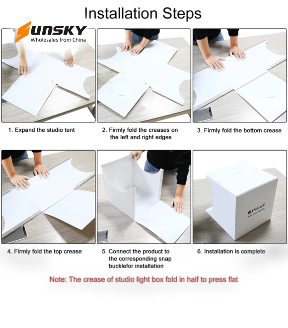 Folding Portable LED Light Photo Studio Box Kit — Photography Lighting & Studio Equipment, PULUZ