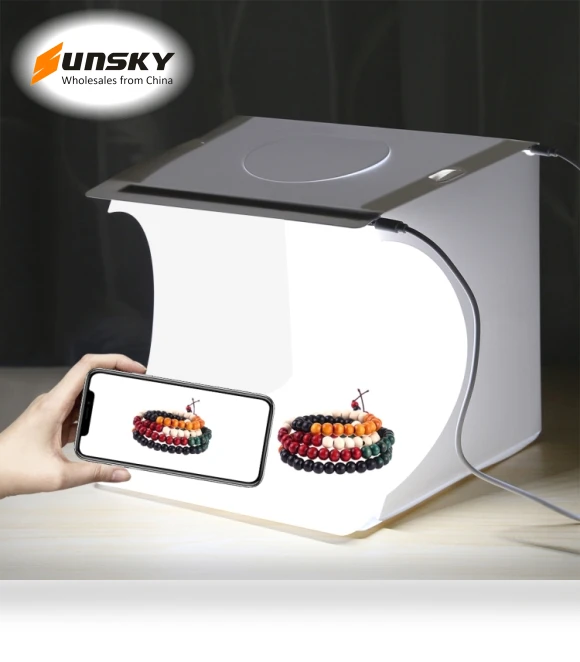 Folding Portable LED Light Photo Studio Box Kit — Photography Lighting & Studio Equipment, PULUZ