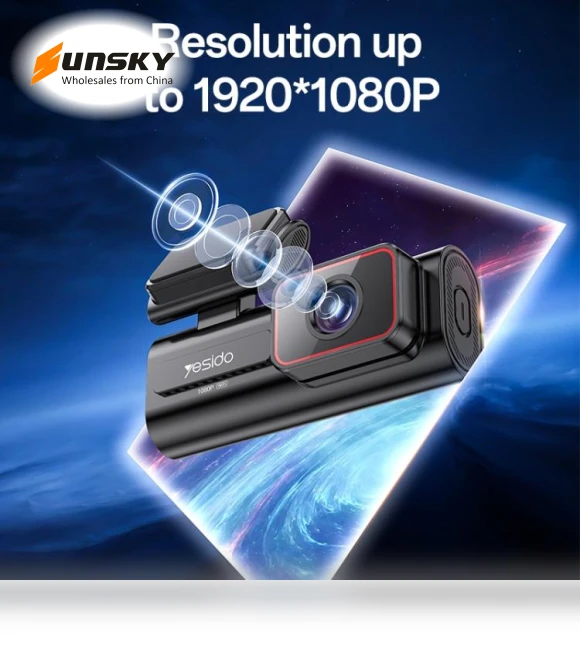1K HD Camera Car Driving Recorder with 1.47 inch Screen — Rearview Cameras for Cars, Yesido
