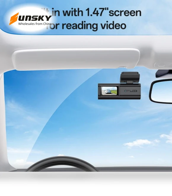 1K HD Camera Car Driving Recorder with 1.47 inch Screen — Rearview Cameras for Cars, Yesido