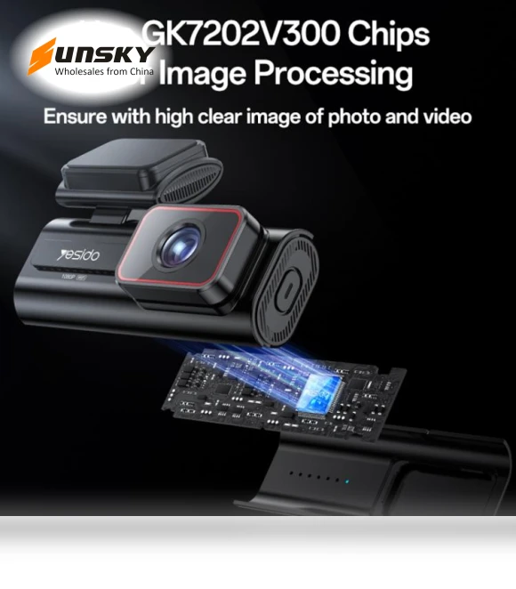 1K HD Camera Car Driving Recorder with 1.47 inch Screen — Rearview Cameras for Cars, Yesido