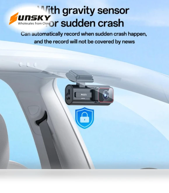 1K HD Camera Car Driving Recorder with 1.47 inch Screen — Rearview Cameras for Cars, Yesido
