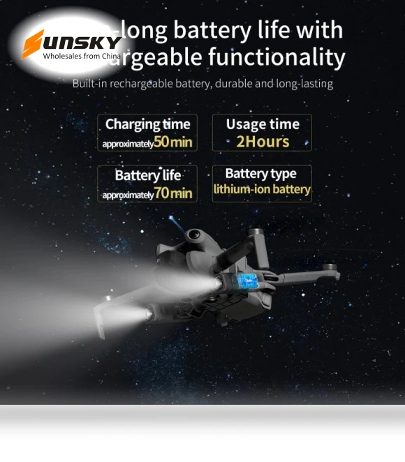 Night Navigation Searchlight LED Flashlight — Drones, STARTRC
