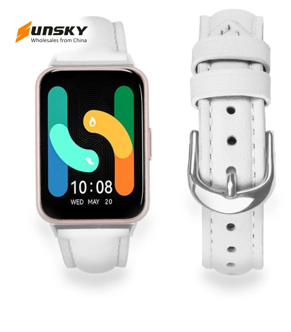 Slim Genuine Leather Watch Band — Bands, Samsung