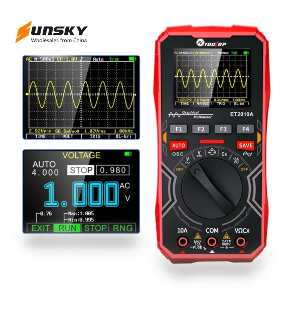 2 In 1 DIY Oscilloscope Mini Multimeter — Electrical Component Testers, TOOLTOP