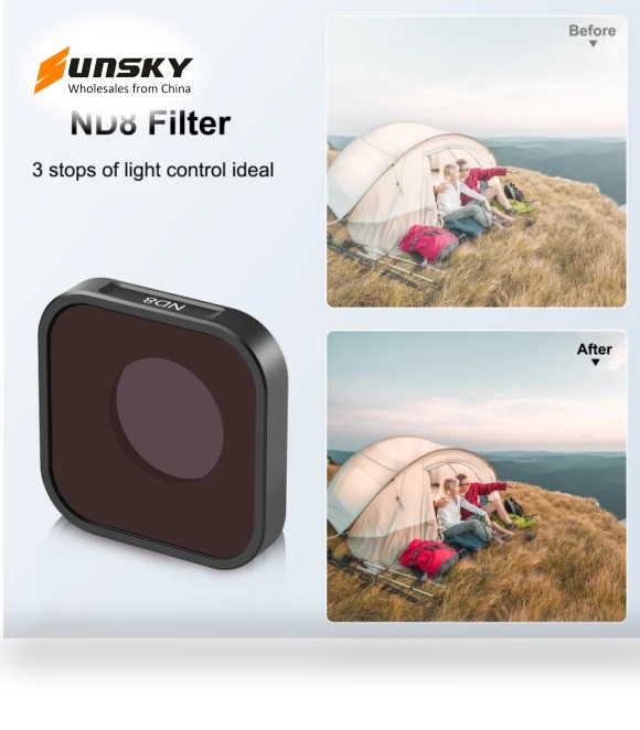 Action Camera ND8 Lens Filter — Filter Sets, PULUZ