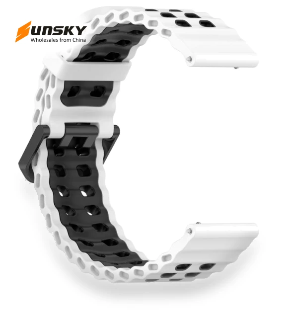 Ocean Dual Pin Buckle Silicone Watch Band — Watch Accessories