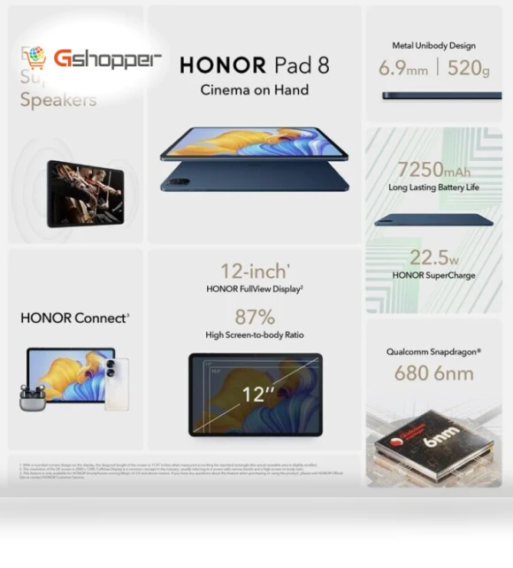 Pad 8 — Tablets & E-Readers, Honor