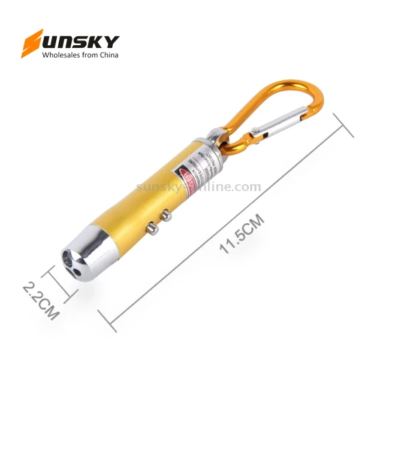 Portable Colorful Metal Shell Mini LED Flashlight Torch Light Laser Light Keychain — Flashlights
