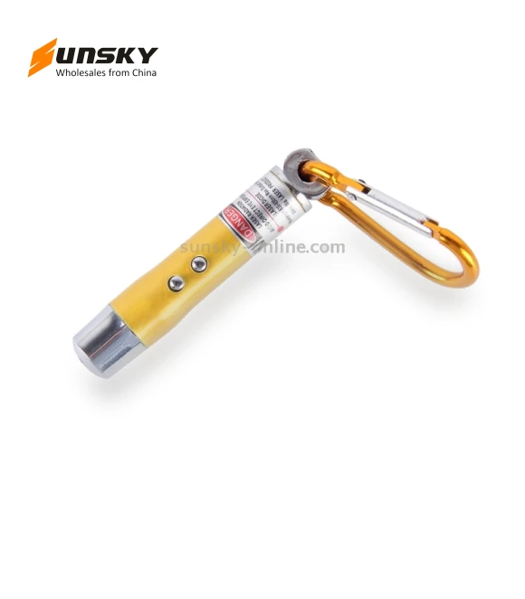 Portable Colorful Metal Shell Mini LED Flashlight Torch Light Laser Light Keychain — Flashlights