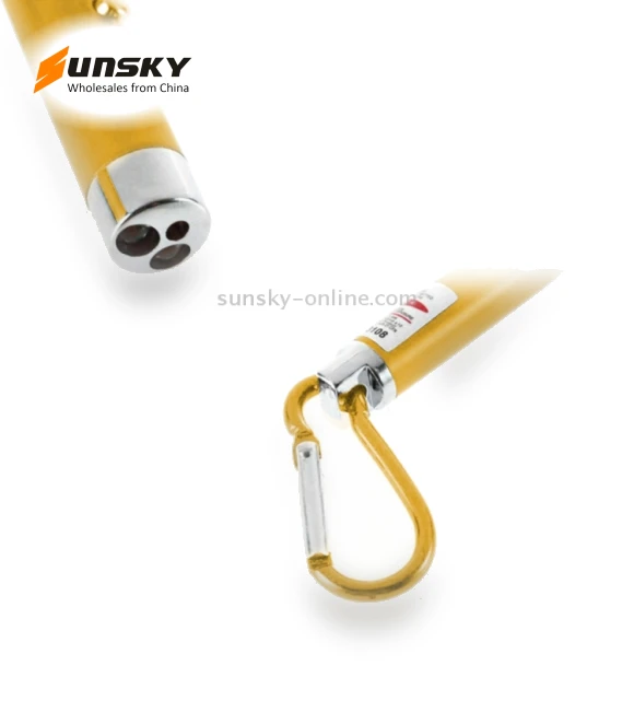 Portable Colorful Metal Shell Mini LED Flashlight Torch Light Laser Light Keychain — Flashlights