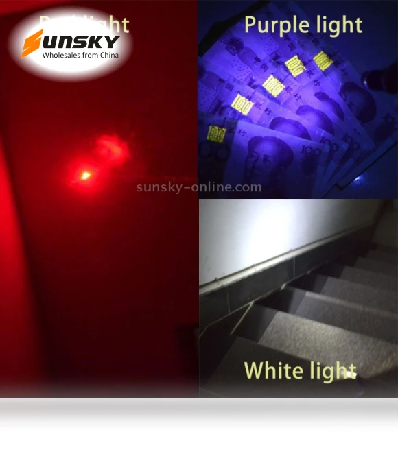 Portable Colorful Metal Shell Mini LED Flashlight Torch Light Laser Light Keychain — Flashlights