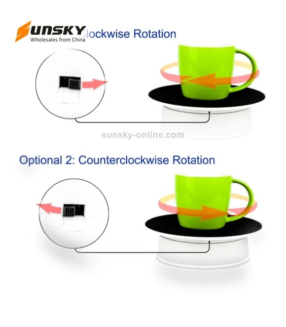 360 Degree Electric Rotating Turntable Display Stand — Tabletop & Travel