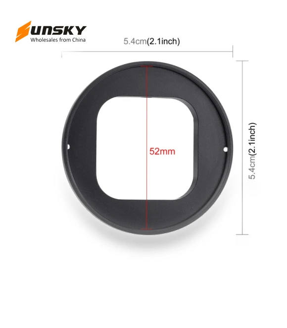52mm UV Lens Filter with Adapter Ring for GoPro — , PULUZ
