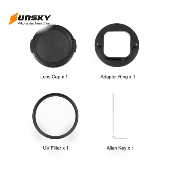 52mm UV Lens Filter with Adapter Ring for GoPro — , PULUZ