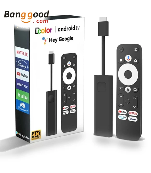 Google Certified Android TV Stick — Streaming Devices, Dcolor