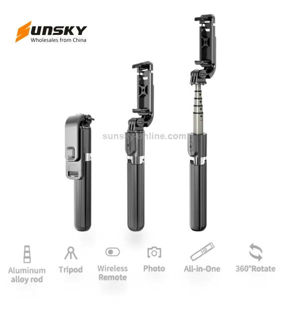 Foldable Bluetooth Tripod Selfie Stick — Selfie Sticks