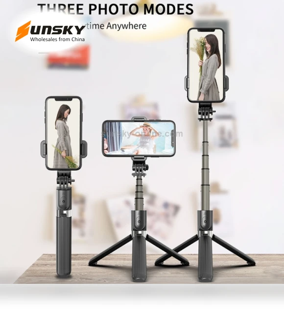 Foldable Bluetooth Tripod Selfie Stick — Selfie Sticks