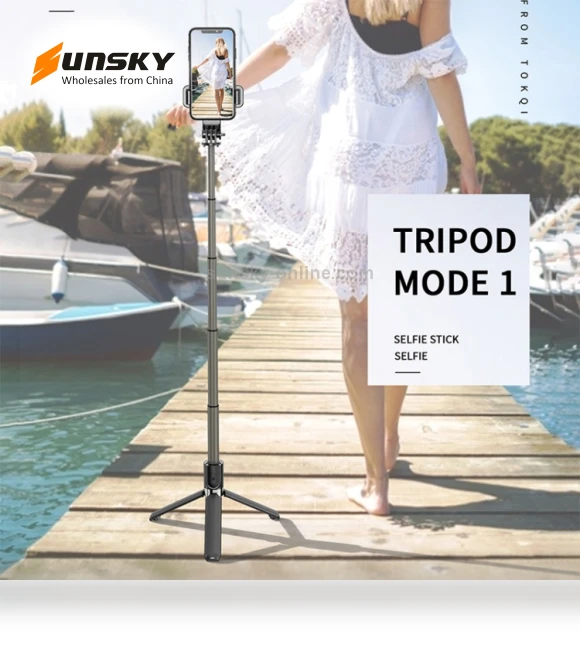 Foldable Bluetooth Tripod Selfie Stick — Selfie Sticks