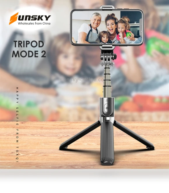 Foldable Bluetooth Tripod Selfie Stick — Selfie Sticks