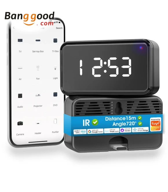 Smart WiFi IR Remote Controller with Time Display — Remote Controls, SMATRUL