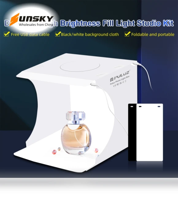 Folding Portable LED Light Photo Lighting Studio Shooting Tent Box Kit — Photography Lighting & Studio Equipment, PULUZ