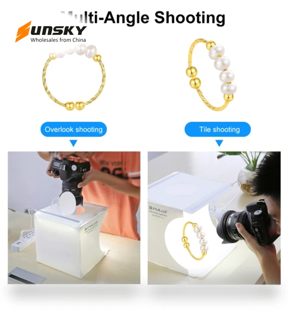 Folding Portable LED Light Photo Lighting Studio Shooting Tent Box Kit — Photography Lighting & Studio Equipment, PULUZ